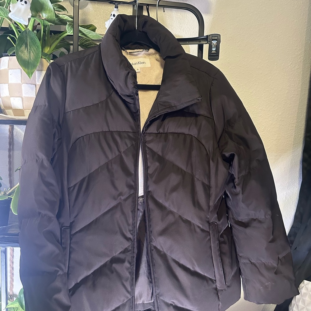 Calvin Klein Brown Puffer Jacket